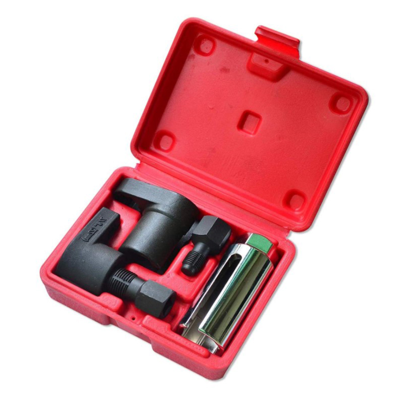 Spark Plug Socket Set - 5個入り 自動車工具 1/2インチ 22mm 酸素センサーソケット取り外し用ネジ山チェイサーセット スパークプラグ用