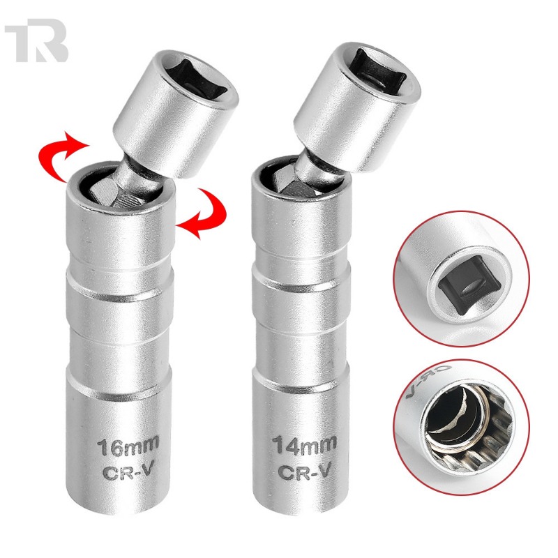 2026年式ユニバーサルジョイント14/16mmスイベル磁気 - Spark Plug Socket Set のレビューと価格