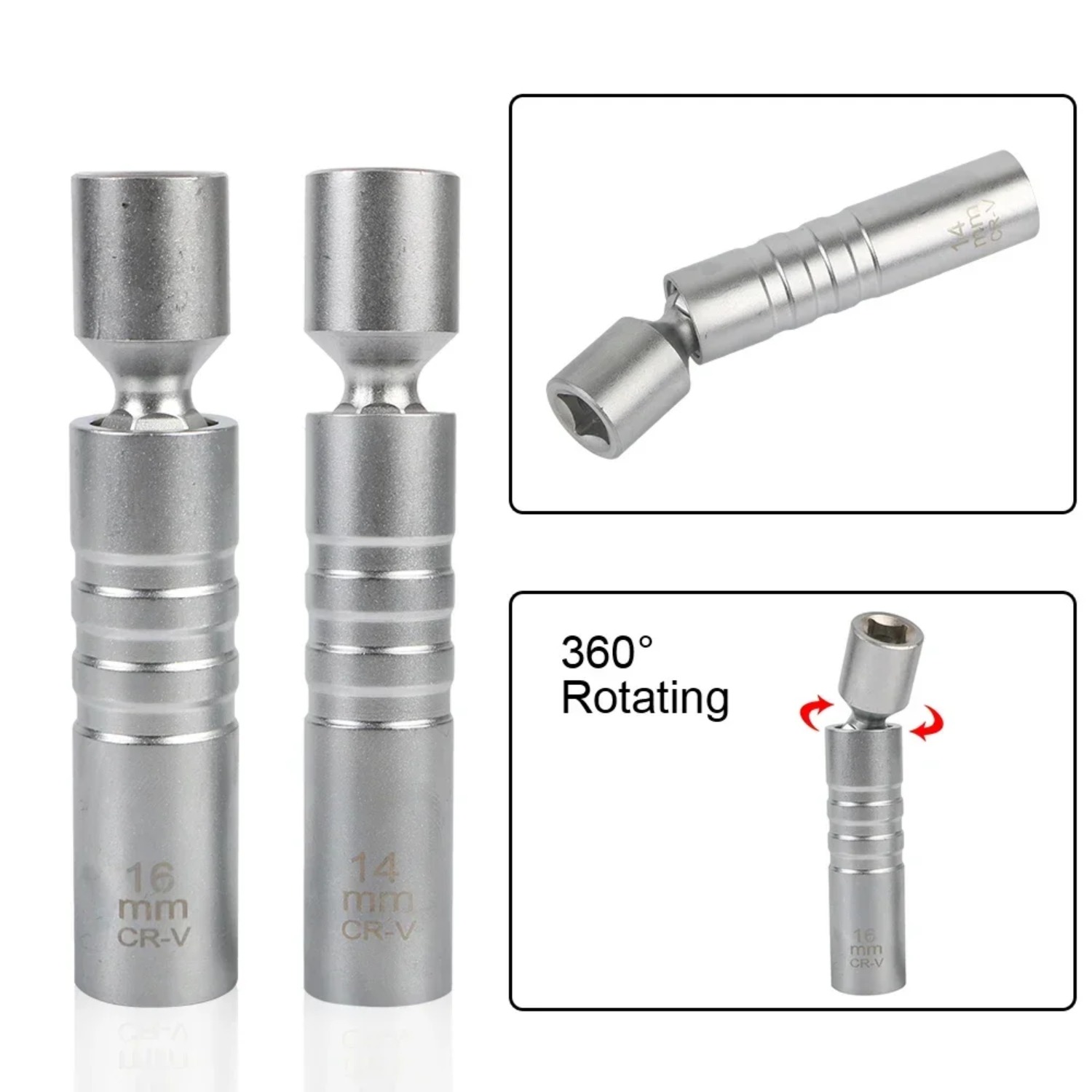 スパークプラグソケットレンチアダプター 14mm16mm セ - Spark Plug Socket Set のレビューと価格